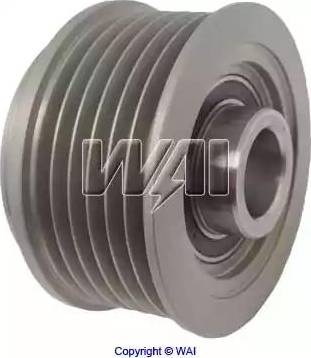 WAI 24-2280-7 - Pulley, alternator, freewheel clutch autospares.lv