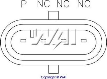 WAI D702SE - Voltage regulator, alternator autospares.lv