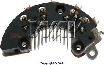 WAI DR5166 - Rectifier, alternator autospares.lv