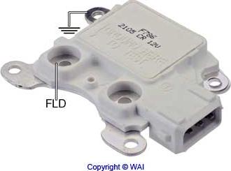 WAI F786 - Voltage regulator, alternator autospares.lv
