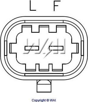 WAI IB160 - Voltage regulator, alternator autospares.lv