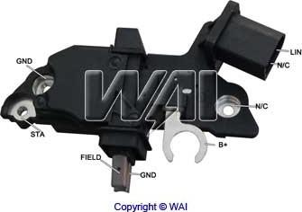 WAI IB885 - Voltage regulator, alternator autospares.lv