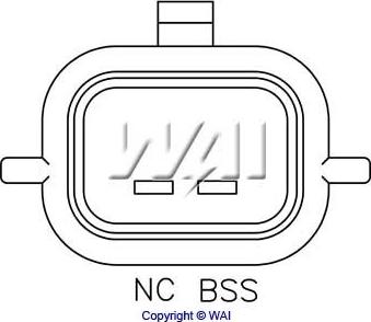 WAI IB321 - Voltage regulator, alternator autospares.lv