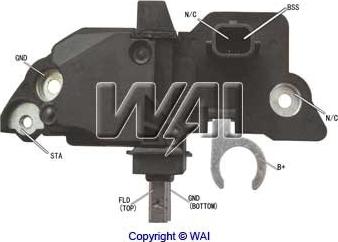 WAI IB321 - Voltage regulator, alternator autospares.lv