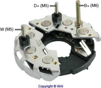 WAI IBR320 - Rectifier, alternator autospares.lv