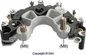 WAI IBR201 - Rectifier, alternator autospares.lv