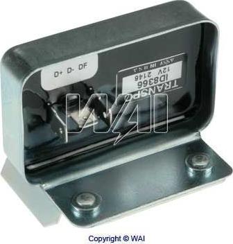 WAI ID8366 - Voltage regulator, alternator autospares.lv