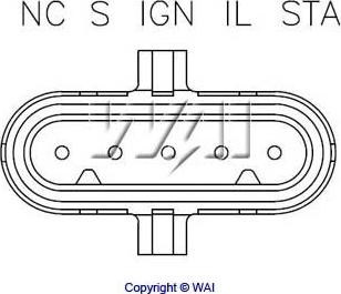 WAI IM633 - Voltage regulator, alternator autospares.lv