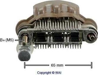 WAI IMR6542 - Rectifier, alternator autospares.lv