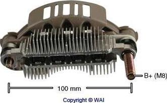 WAI IMR10057 - Rectifier, alternator autospares.lv
