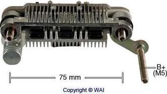 WAI IMR7568 - Rectifier, alternator autospares.lv