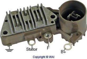 WAI IN434 - Voltage regulator, alternator autospares.lv