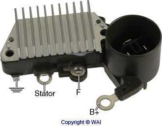 WAI IN256 - Voltage regulator, alternator autospares.lv