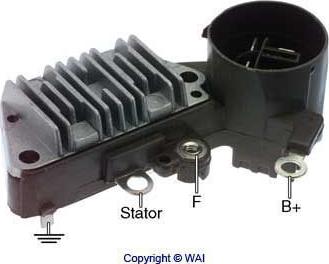 WAI IN224 - Voltage regulator, alternator autospares.lv