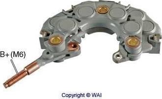 WAI INR731P - Rectifier, alternator autospares.lv