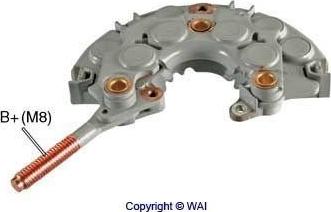 WAI INR733P - Rectifier, alternator autospares.lv