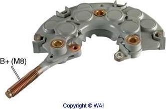 WAI INR732P - Rectifier, alternator autospares.lv