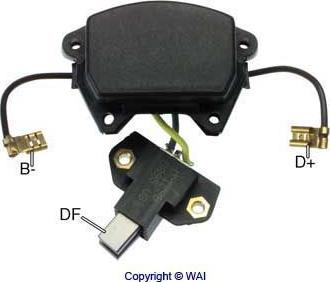 WAI IP129B - Voltage regulator, alternator autospares.lv