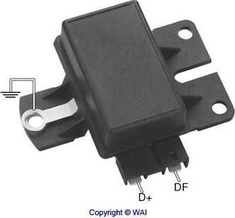 WAI IX4004 - Voltage regulator, alternator autospares.lv