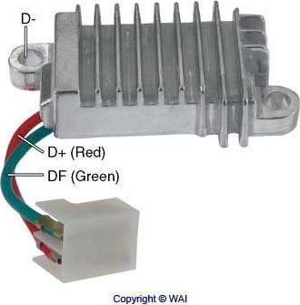 WAI IX106 - Voltage regulator, alternator autospares.lv