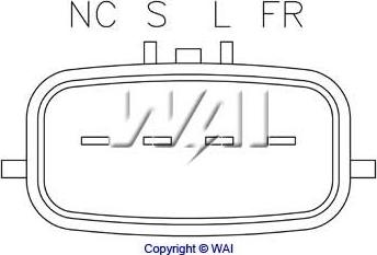 WAI IY126C - Voltage regulator, alternator autospares.lv