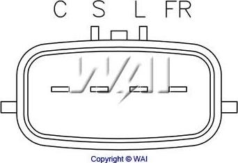 WAI IY126 - Voltage regulator, alternator autospares.lv