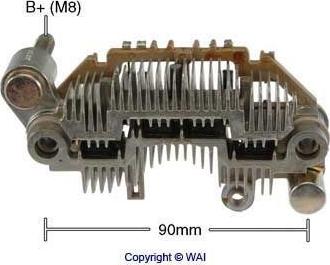 WAI IYR9126 - Rectifier, alternator autospares.lv