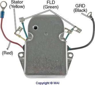 WAI M5-292A - Voltage regulator, alternator autospares.lv