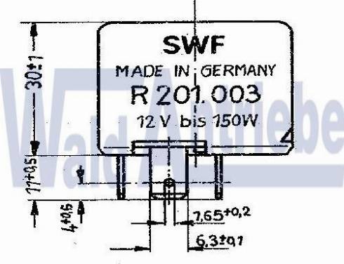 WaldAntriebe 201003 - Relay, low beam autospares.lv