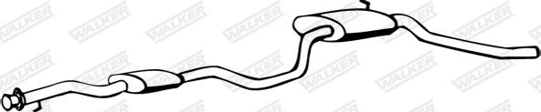 Walker 09657 - Middle Silencer autospares.lv