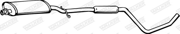 Walker 15190 - Middle Silencer autospares.lv