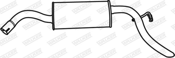 Walker 16143 - End Silencer autospares.lv