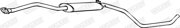 Walker 70190 - Middle Silencer autospares.lv