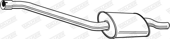Walker 18256 - Middle Silencer autospares.lv