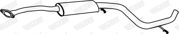 Walker 18741 - Middle Silencer autospares.lv
