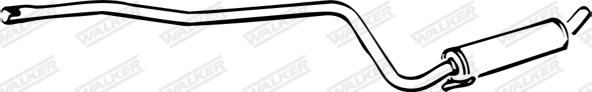 Walker 70723 - Middle Silencer autospares.lv