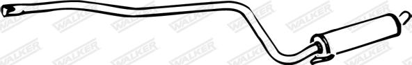 Walker 13046 - Middle Silencer autospares.lv