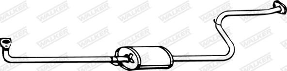 Walker 13035 - Front Silencer autospares.lv