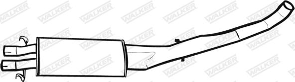 Walker 17877 - Middle Silencer autospares.lv