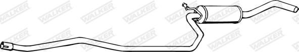 Walker 17296 - Middle Silencer autospares.lv