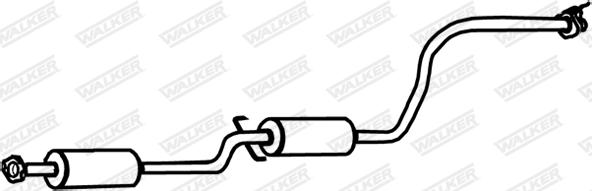 Walker 17794 - Middle Silencer autospares.lv