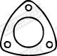 Walker 80552 - Gasket, exhaust pipe autospares.lv