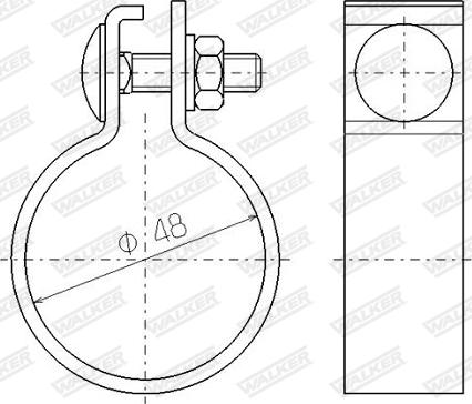 Walker 81917 - Pipe Connector, exhaust system autospares.lv