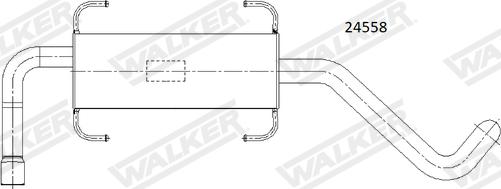 Walker 24558 - End Silencer autospares.lv