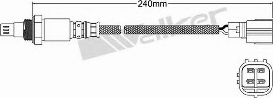 Walker 250-54008 - Lambda Sensor autospares.lv