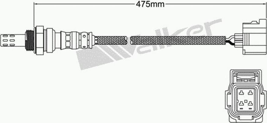 Walker 250-24460 - Lambda Sensor autospares.lv