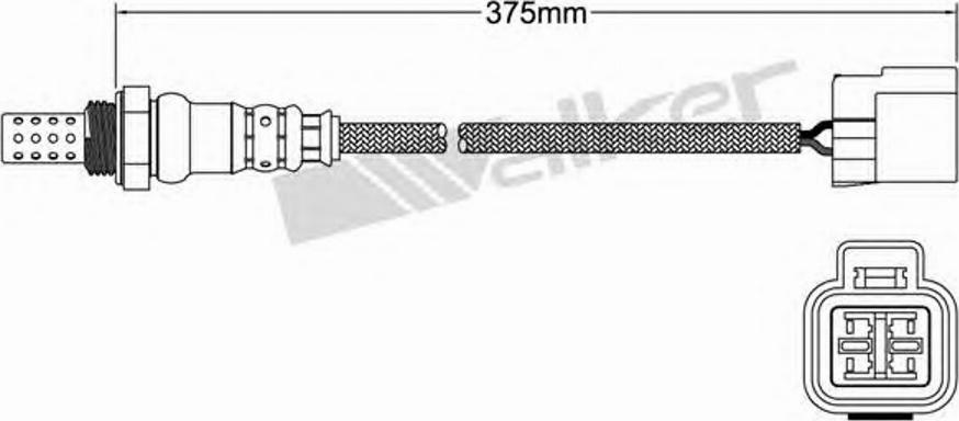 Walker 250-24349 - Lambda Sensor autospares.lv