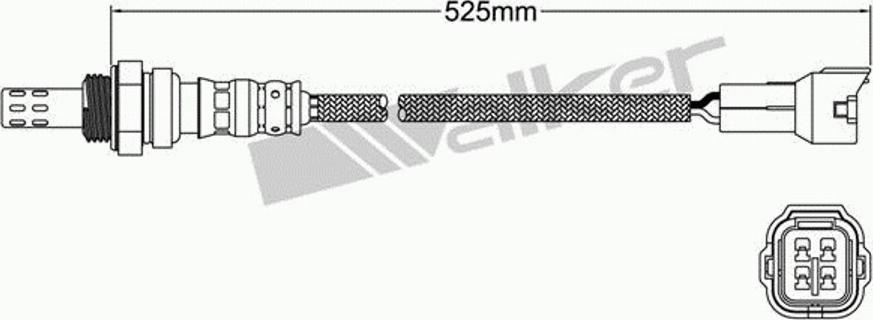 Walker 250-24291 - Lambda Sensor autospares.lv