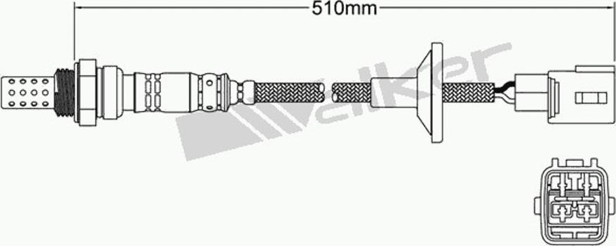 Walker 250-24282 - Lambda Sensor autospares.lv