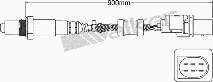 Walker 250-25033 - Lambda Sensor autospares.lv